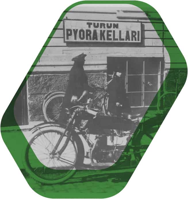 Turun pyöräkellarin julkisivu 1920-luvulla.