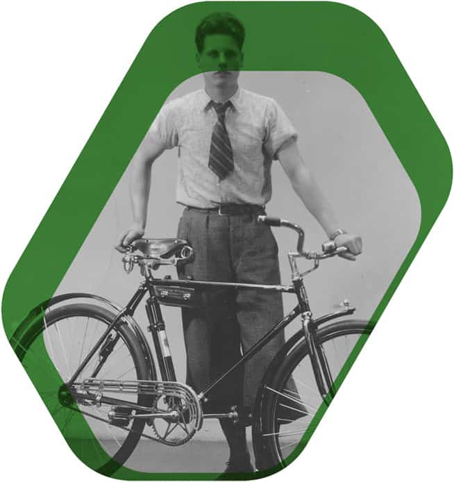 Tunturi pyörä 1930-luvulla.